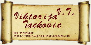 Viktorija Tacković vizit kartica
